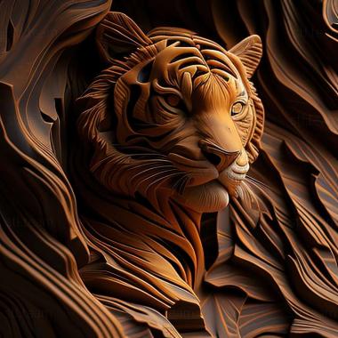 3D model tiger (STL)